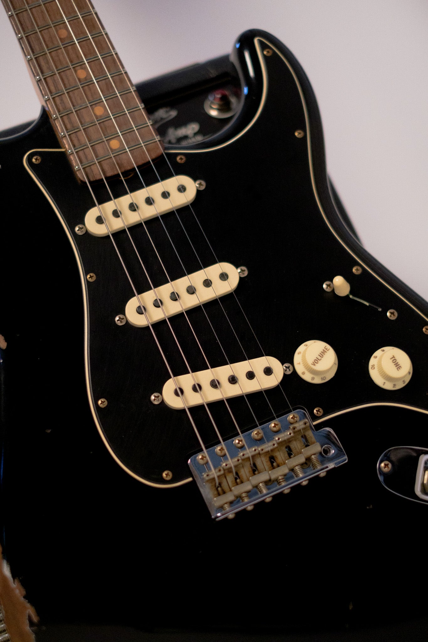 Fender Custom Shop Limited Black Roasted Dual-Mag Stratocaster, Relic, Black