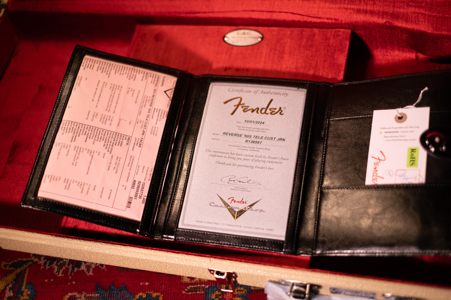 Fender Custom Shop Limited Edition S23 Reverse '50s Telecaster Custom, Journeyman Relic, Aged Candy Apple Red