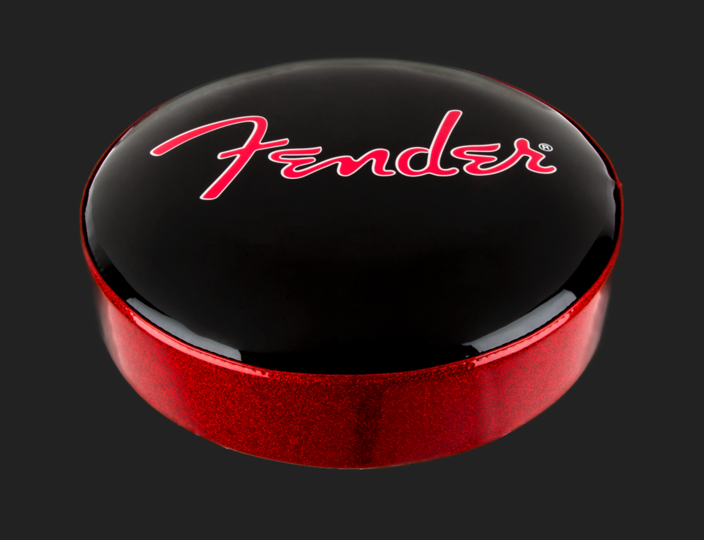 Fender Red Sparkle Logo Barstool