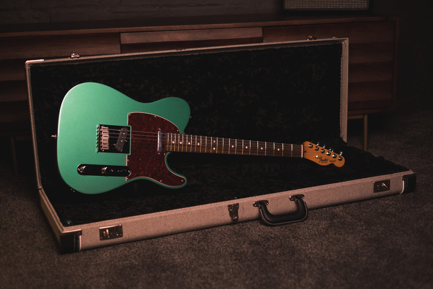 Fender Susan Tedeschi Telecaster, Aged Caribbean Mist