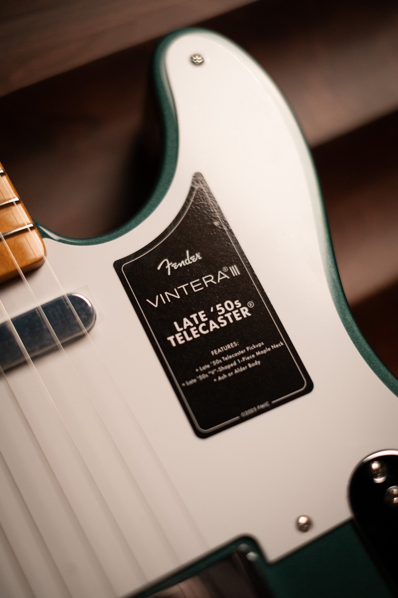 Fender Vintera III Late '50s Telecaster, Sherwood Green Metallic