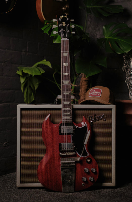 Gibson 1964 SG Standard Reissue with Maestro Vibrola, Cherry Red