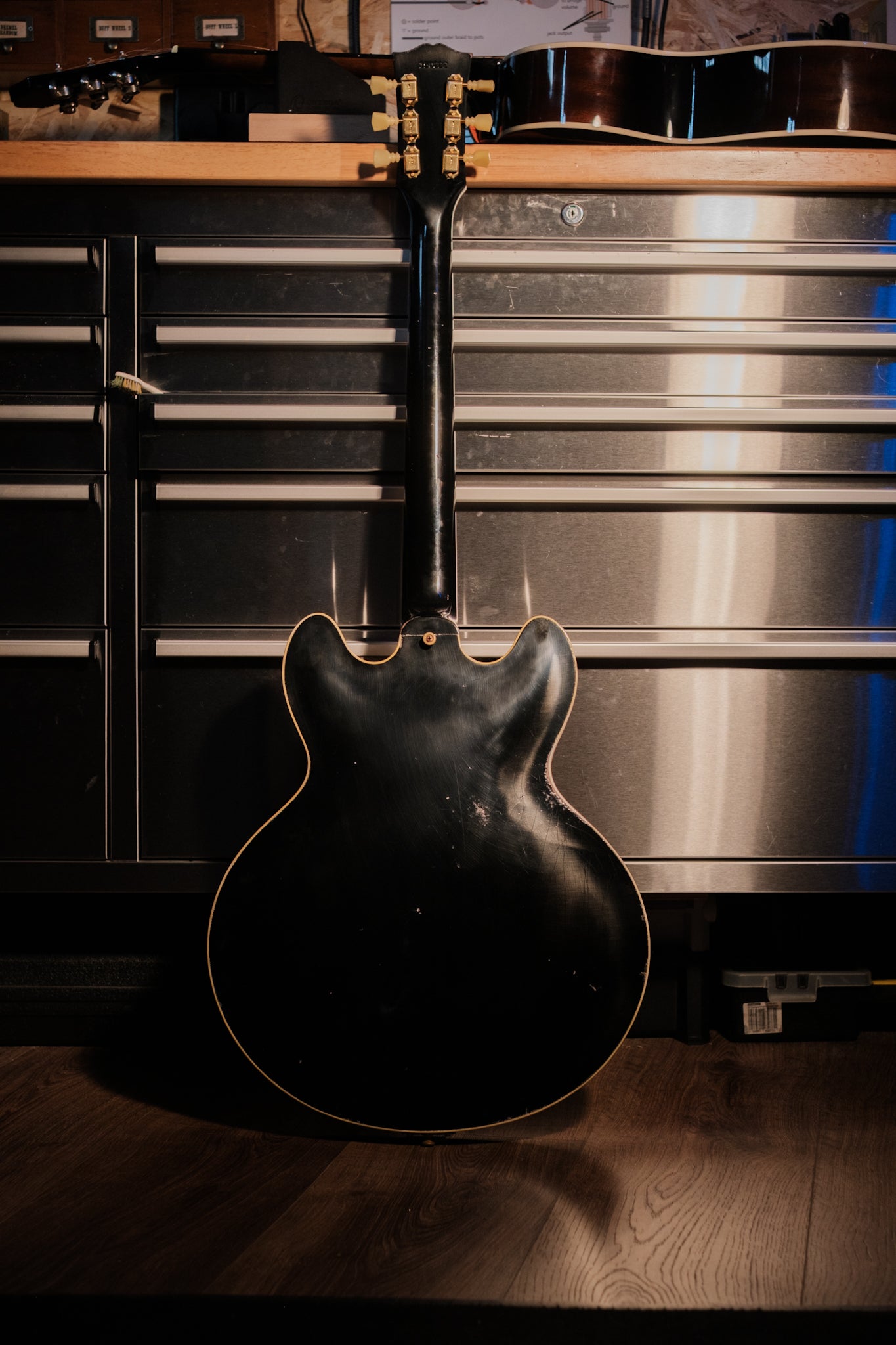 Gibson Custom 1964 ES-345 Trapeze Varitone, Ebony, Heavy Aged