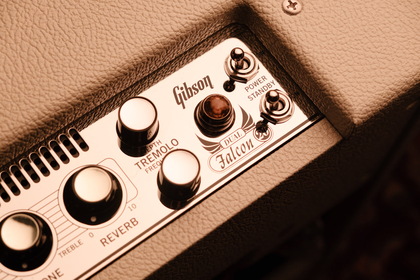 Gibson Dual Falcon 2x10" Combo Amplifier, Cream Bronco