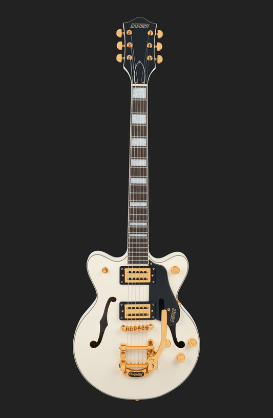 Gretsch G2655TG Streamliner Center Block Jr. Double Cut with Bigsby LTD, Vintage White