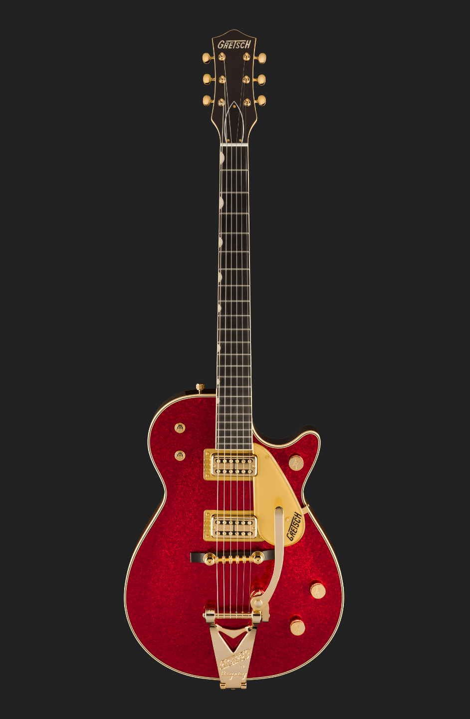Gretsch G6129TG-59VS Limited Edition Sparkle Jet with Bigsby, Red Sparkle