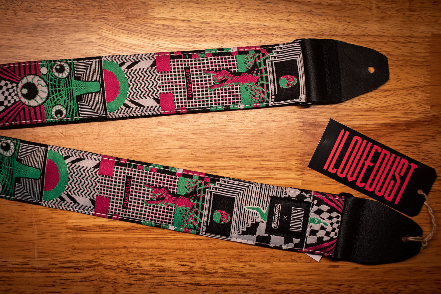 Dunlop ILOVEDUST Mnemonic Fuzz Guitar Strap ILD14