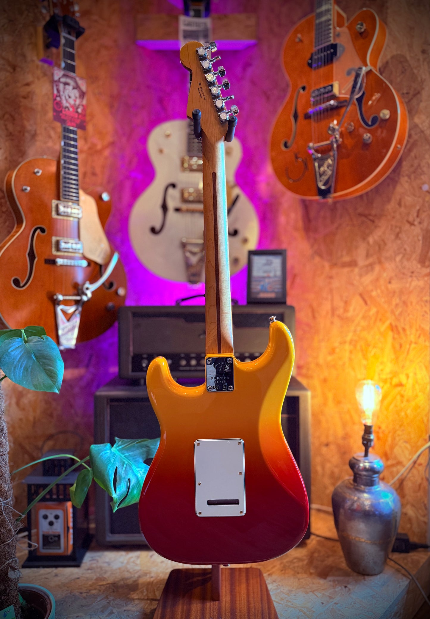 Pre Loved Fender Player Plus Stratocaster, Tequila Sunrise.