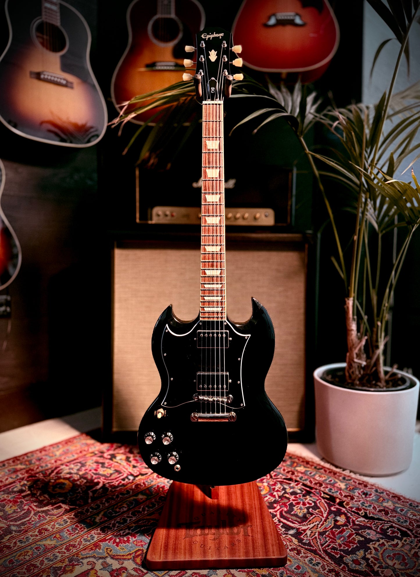 Pre Loved, Left Handed Epiphone SG Standard Ebony.