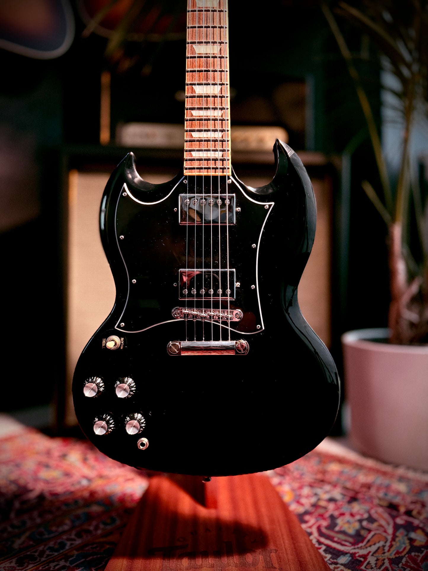 Pre Loved, Left Handed Epiphone SG Standard Ebony.