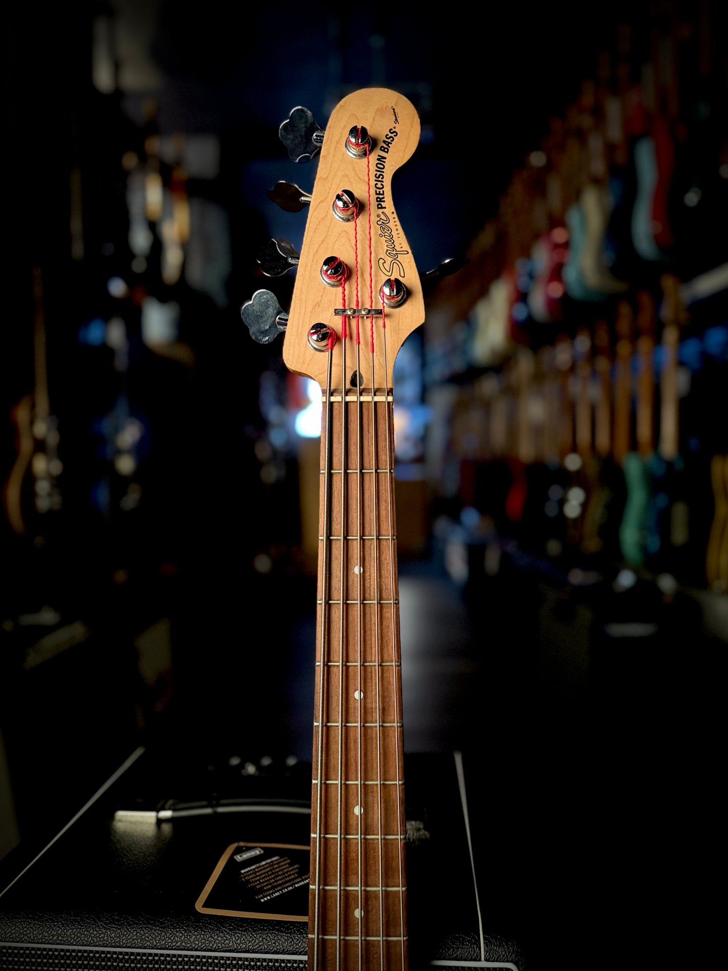 PRE LOVED Squier Standard Series 5 string Precision Bass, Purple Sparkle.