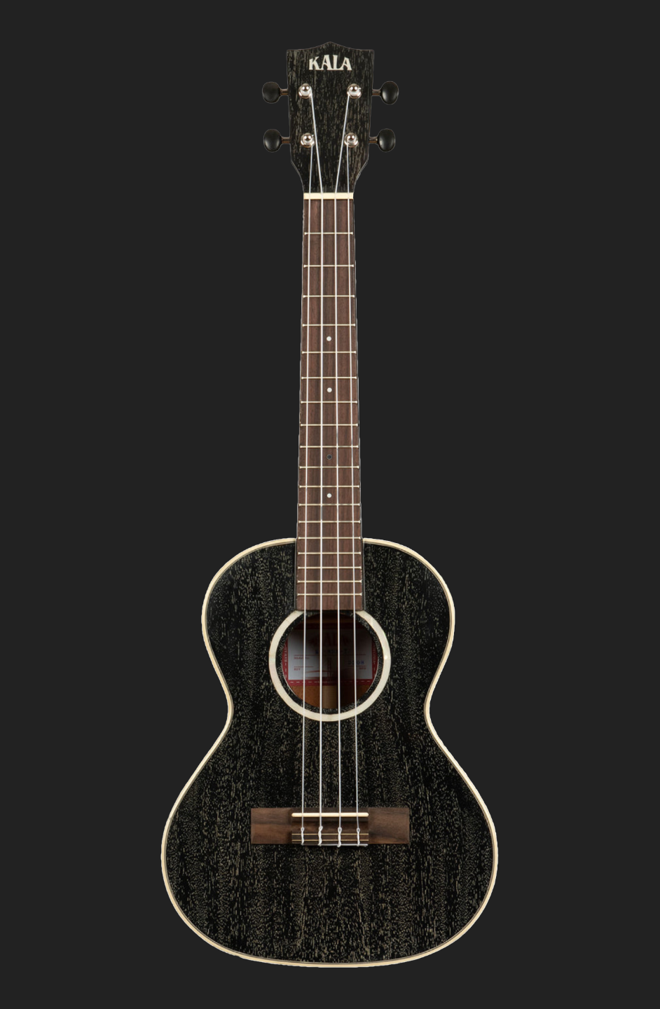 Kala KA-SDH-T All Solid Salt & Pepper Doghair Mahogany Tenor Ukulele