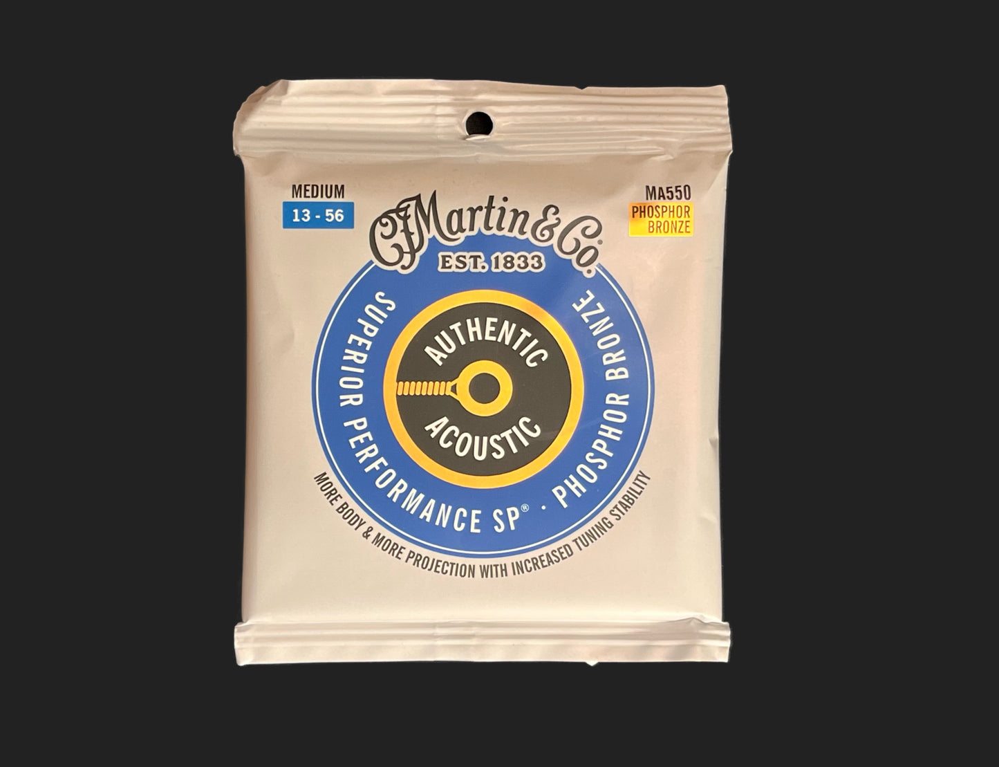 Martin Authentic Acoustic Guitar Strings, Phosphor Bronze