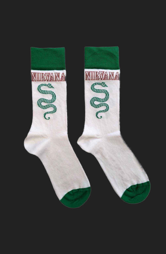 Nirvana Unisex Ankle Socks: Serve The Servants (White) (UK Size 7 - 11)