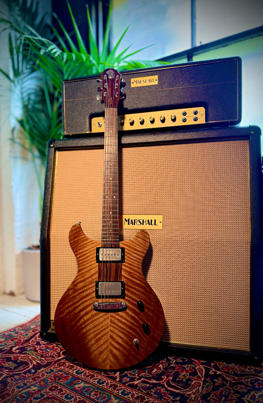 PRE-LOVED Patrick James Eggle Macon Double Cut, Claro Walnut.