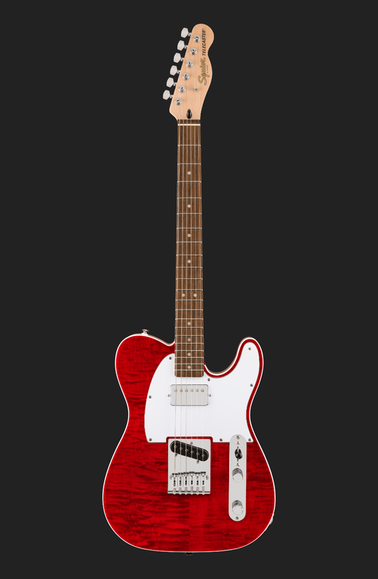 Squier Affinity Series Telecaster, Crimson Red Transparent