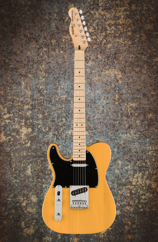 Squier Affinity Series Telecaster, Left Handed, Butterscotch Blonde