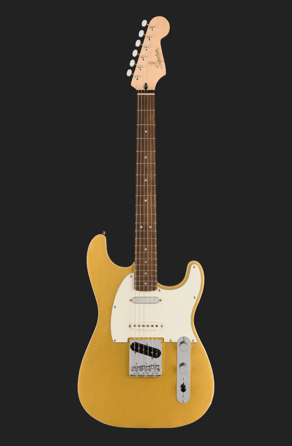Squier Paranormal Custom Nashville Stratocaster Aztec Gold – Music