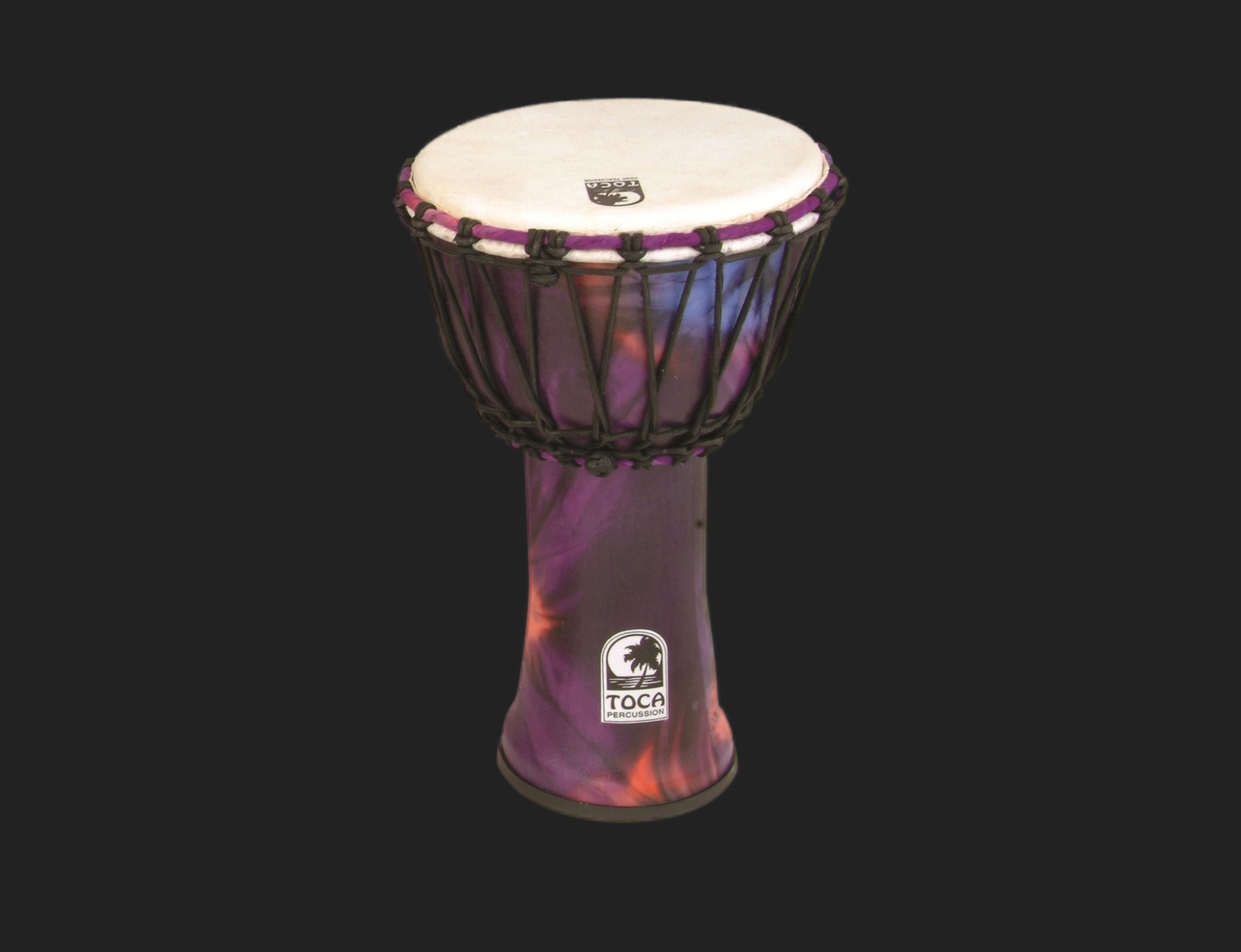 Toca 7" Djembe Freestyle Rope Tuned, Woodstock Purple