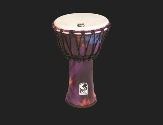 Toca 7" Djembe Freestyle Rope Tuned, Woodstock Purple