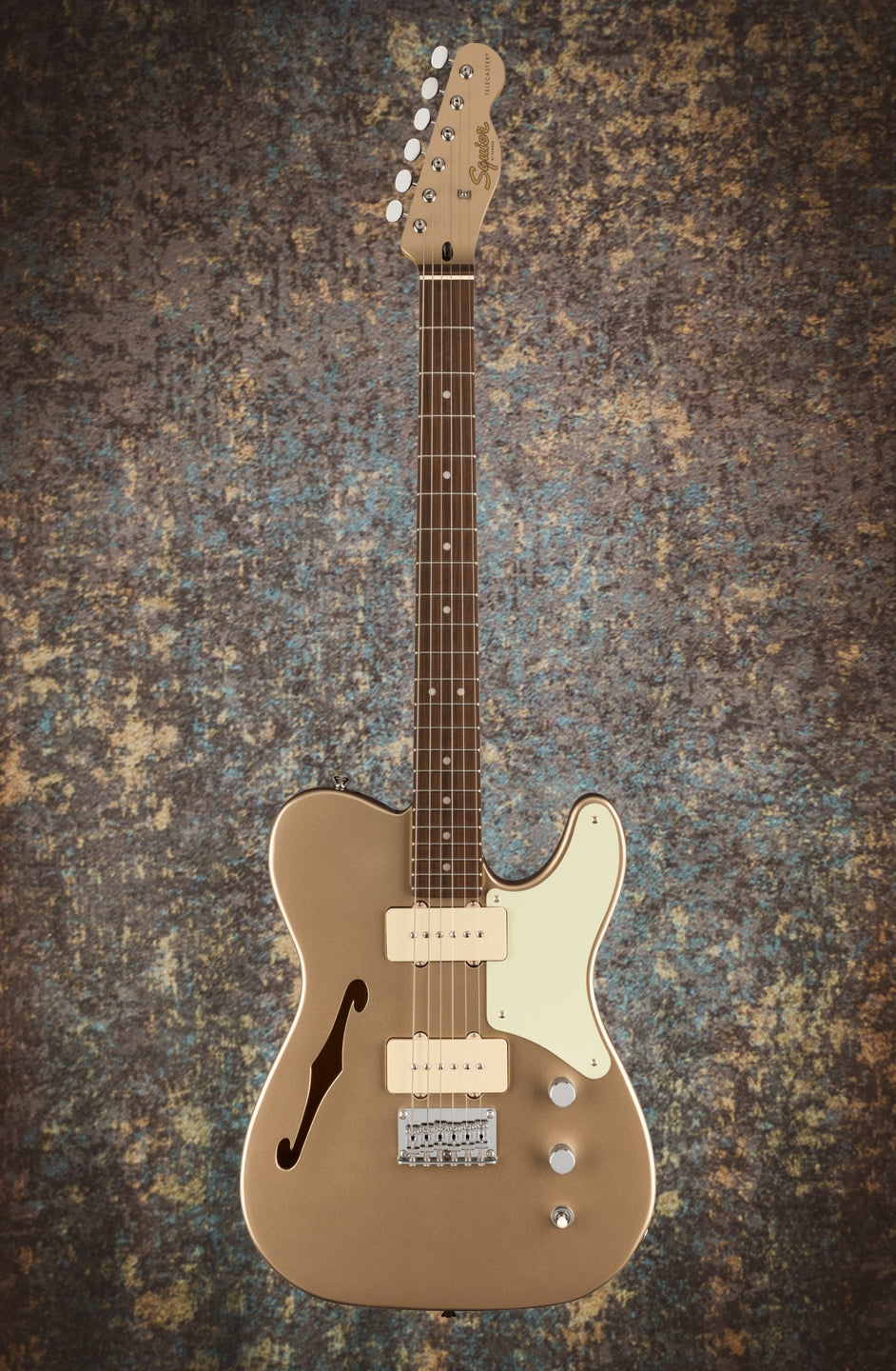 Limited Edition Squier Paranormal Cabronita Telecaster Thinline Shoreline Gold