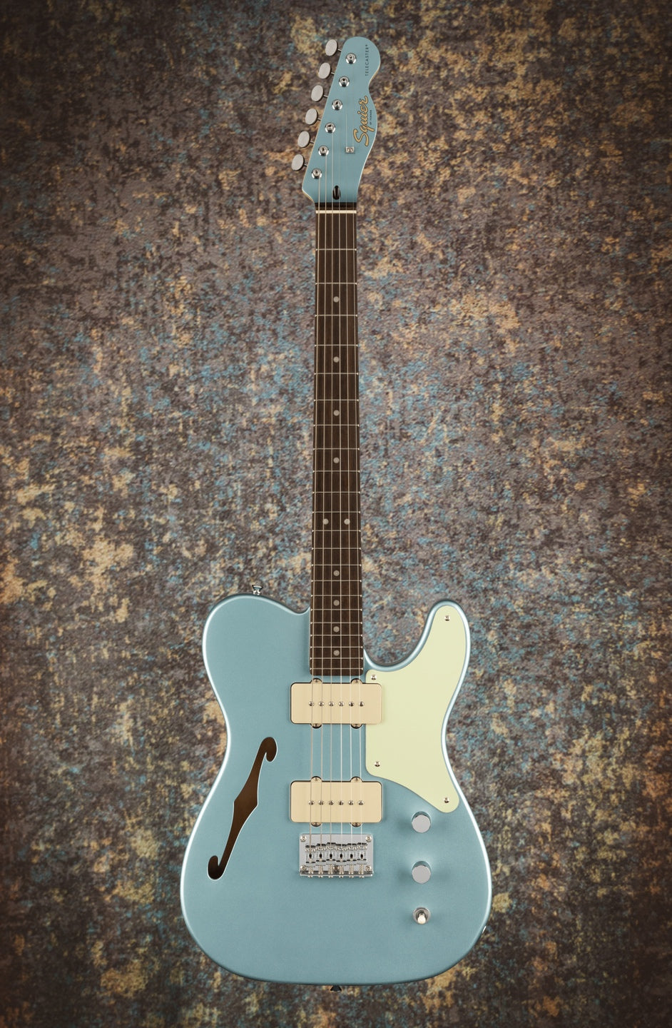 Limited Edition Squier Paranormal Cabronita Telecaster Thinline Ice Blue Metallic