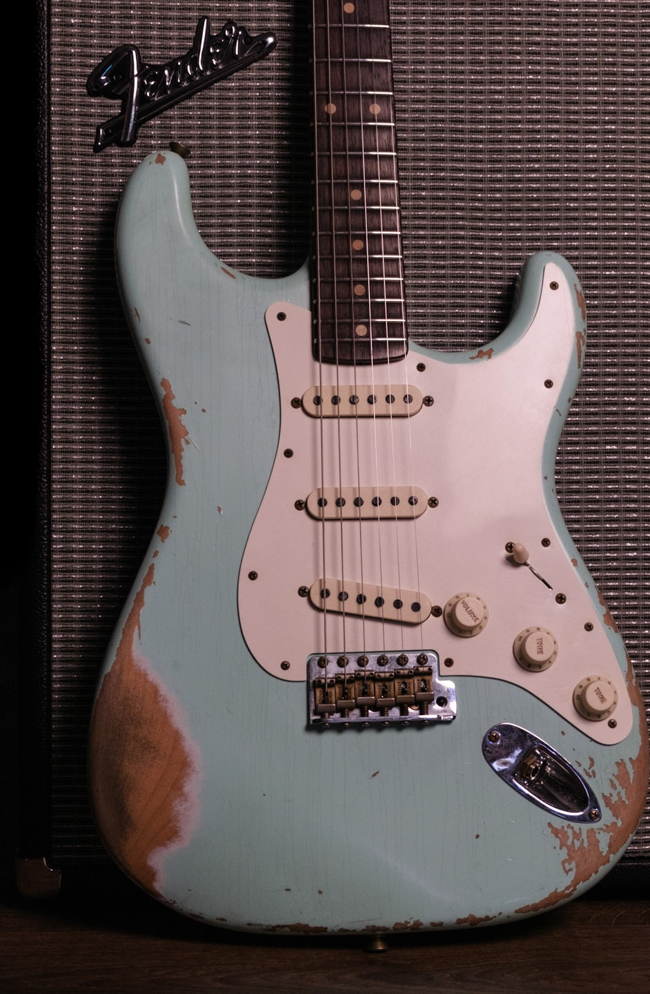 Fender Custom Shop 1959 Stratocaster, Faded Aged Surf Green, Heavy Relic