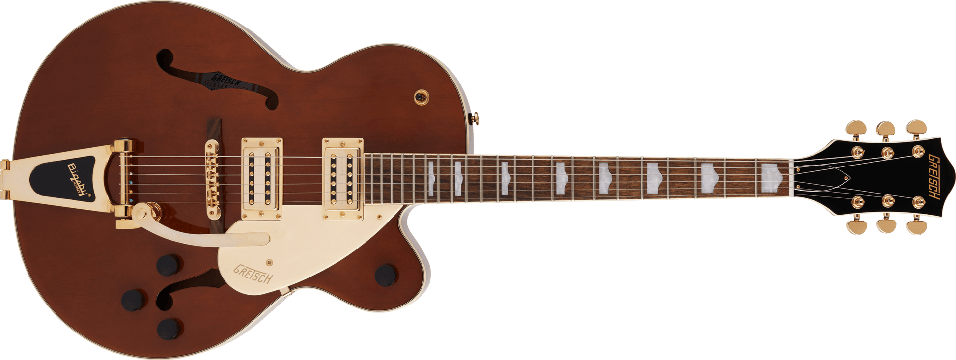 GRETSCH G2410TG STREAMLINER™ HOLLOW BODY SINGLE-CUT WITH BIGSBY® AND GOLD HARDWARE - SINGLE BARREL STAIN
