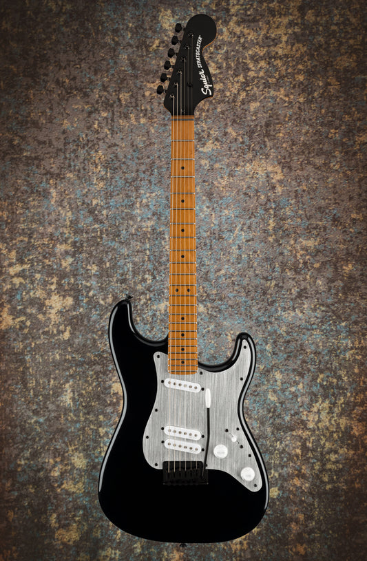 Squier Contemporary Stratocaster® Special, Roasted Maple Fingerboard, Silver Anodized Pickguard, Black