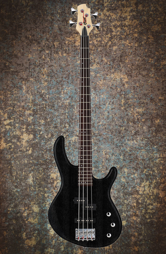 Cort Action PJ Electric Bass Guitar Open Pore Black