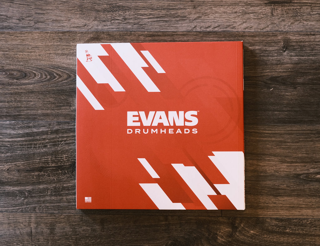 Evans G1 Clear Fusion Clear Tom Skin Pack  10" 12" 14"