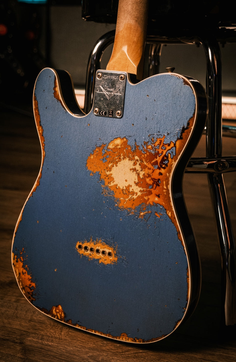 Fender Custom Shop 1960 Telecaster Custom Heavy Relic - Aged Lake Placid Blue over Chocolate 3 Tone Sunburst