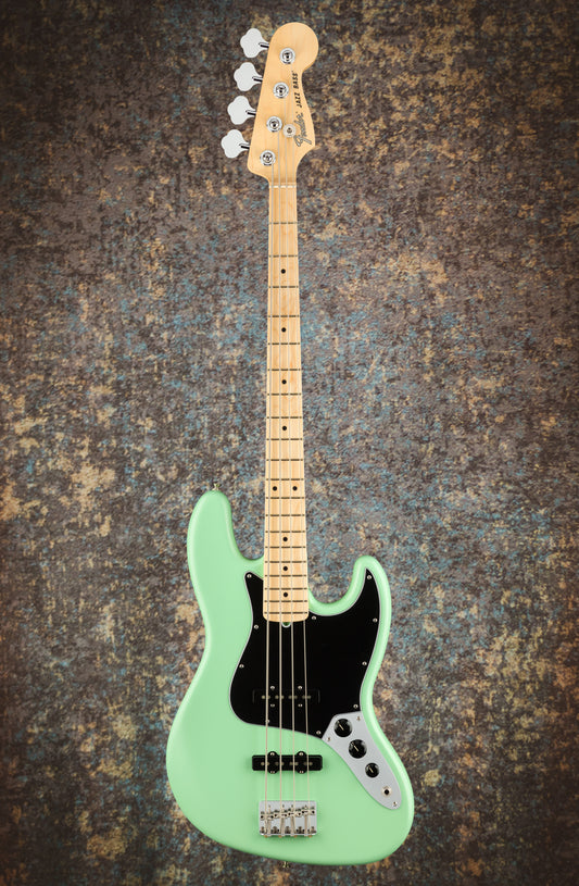 Fender American Performer Jazz Bass, Maple Fingerboard, Satin Surf Green