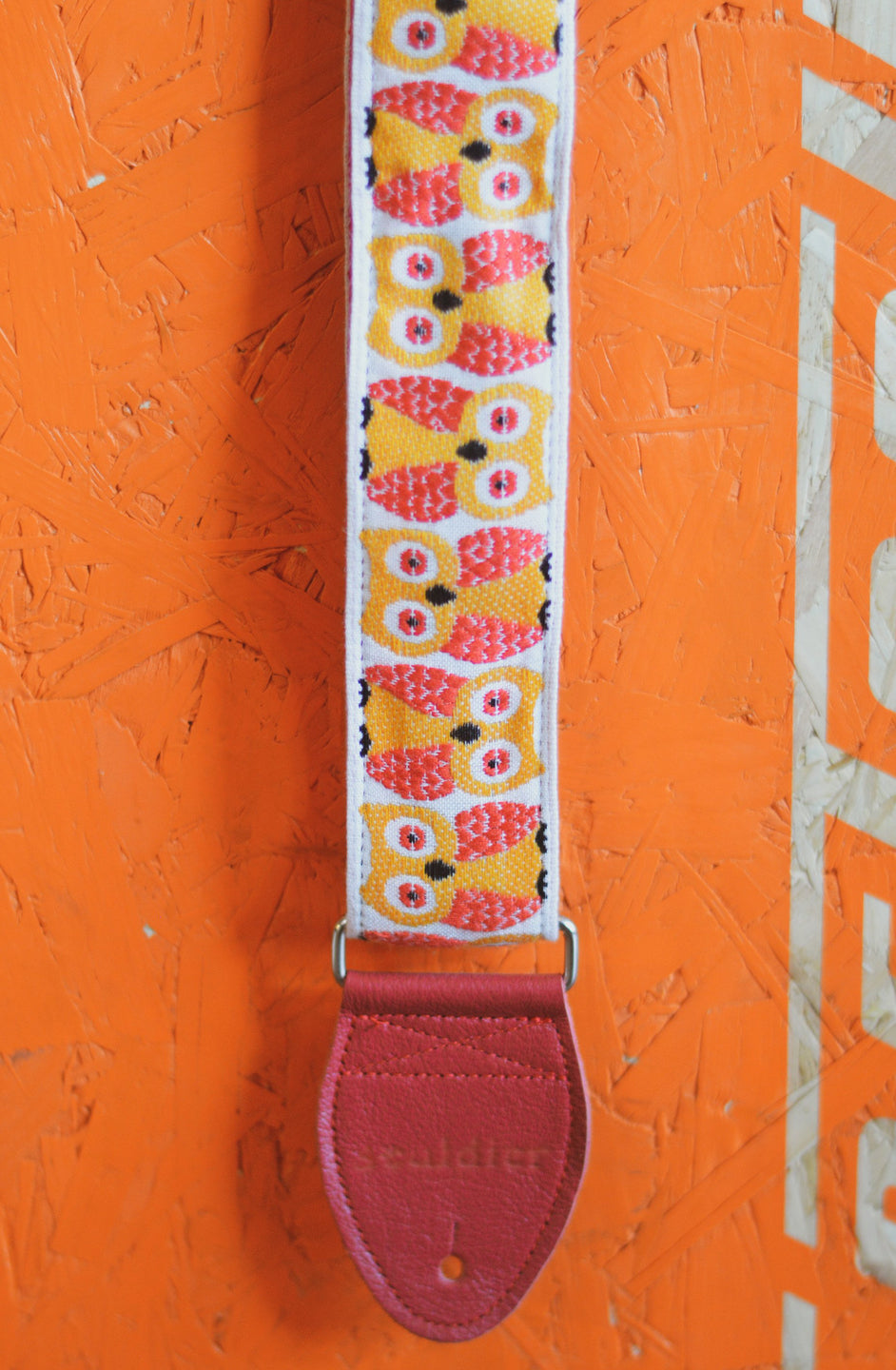 Souldier Owls Red/Yellow/White Guitar Strap