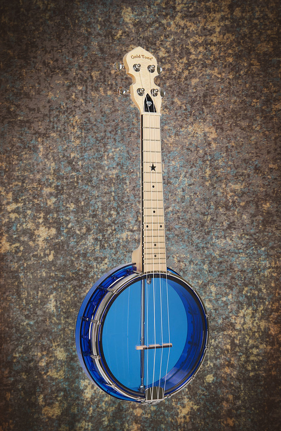 Gold Tone Little Gem Banjolele (Sapphire)