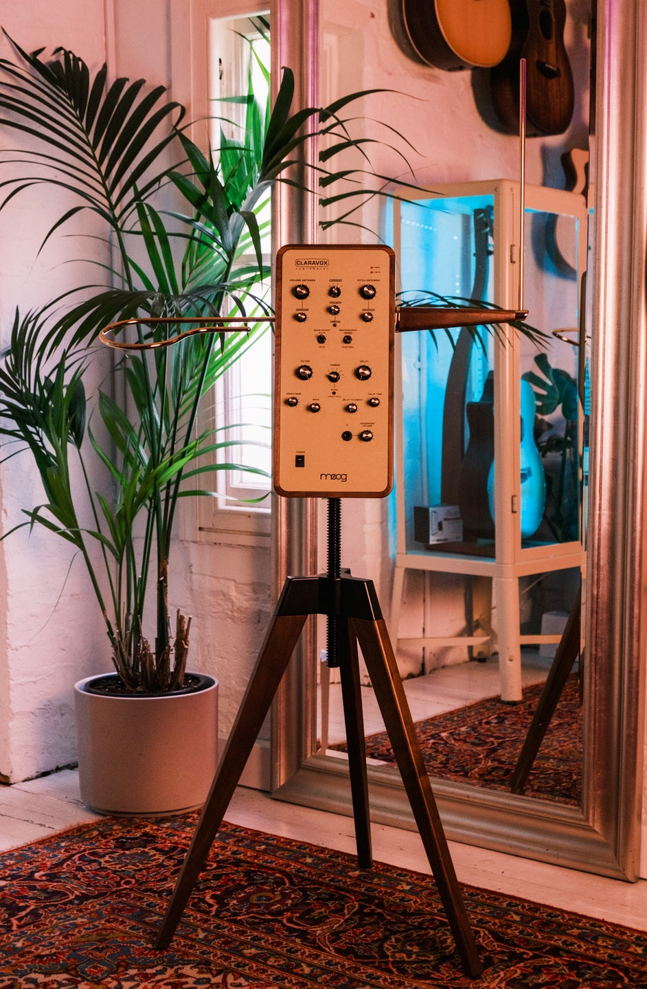 Moog Calravox Centennial Theremin with Claravox Walnut Stand