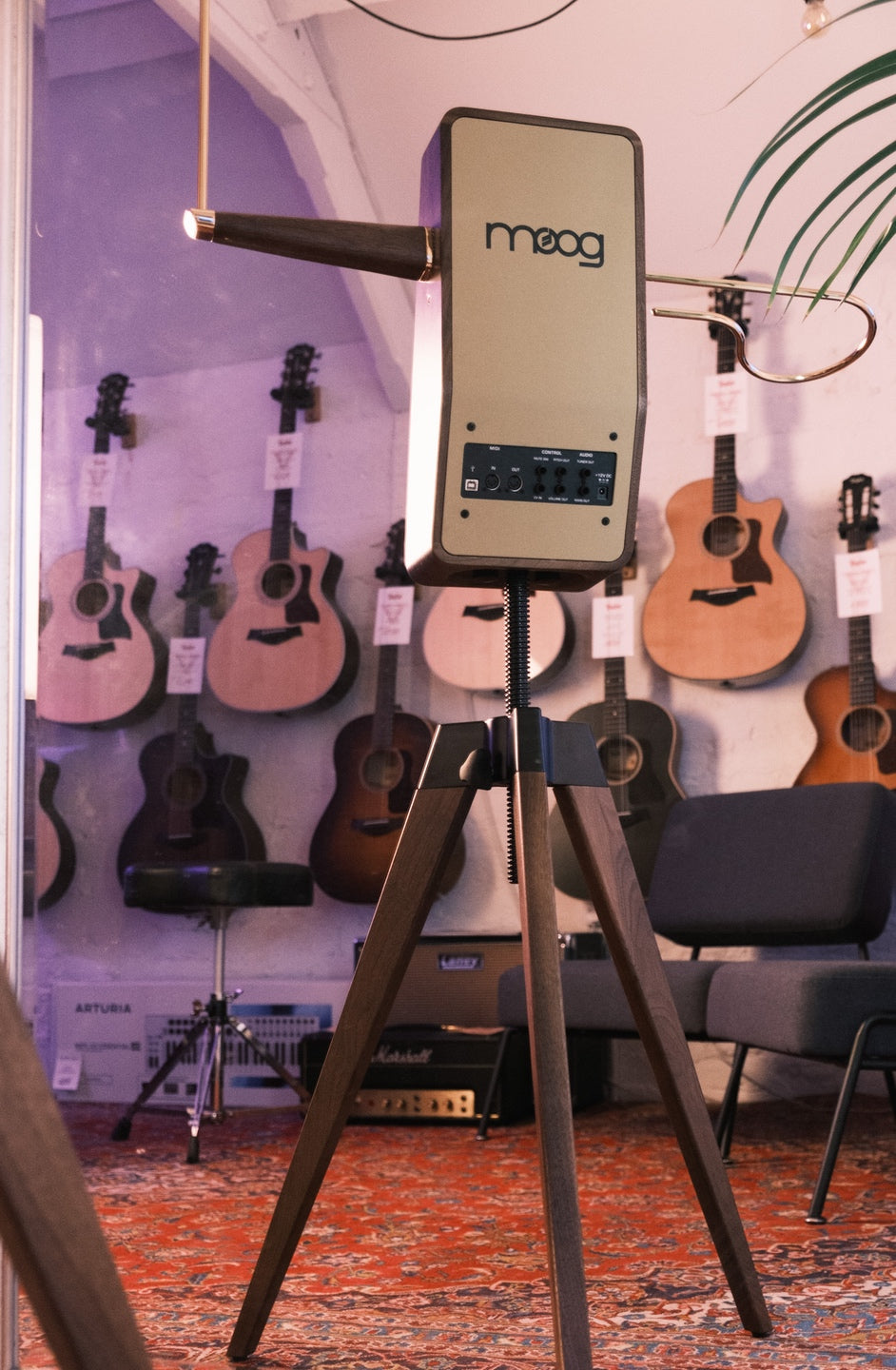 Moog Calravox Centennial Theremin with Claravox Walnut Stand