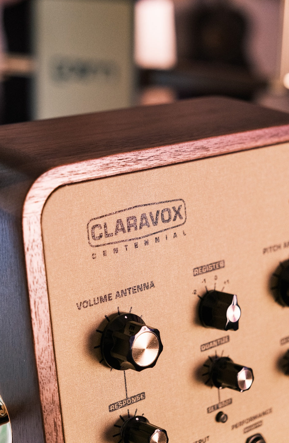 Moog Calravox Centennial Theremin with Claravox Walnut Stand